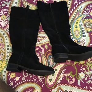 Torrid Knee High GENUINE Suede Boots wide calf